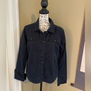 Columbia lightweight ladies black cotton jacket, size large